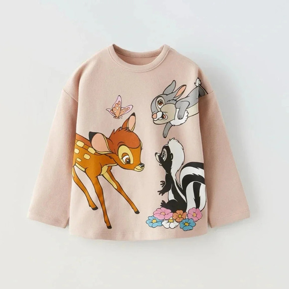 ZARA DISNEY SOFT TOUCH FLOCKED T-SHIRT - Picture 1 of 4